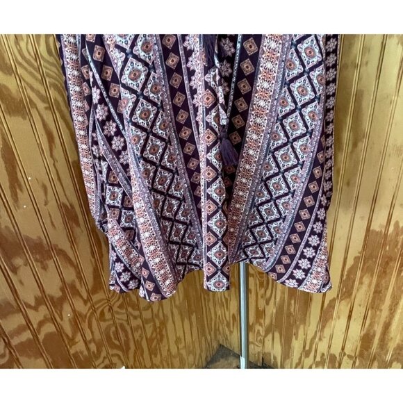 Show Me Your Mumu Lightning Bird Tunic Top Boho Pullover Floral Long Sleeve XS - Picture 6 of 9